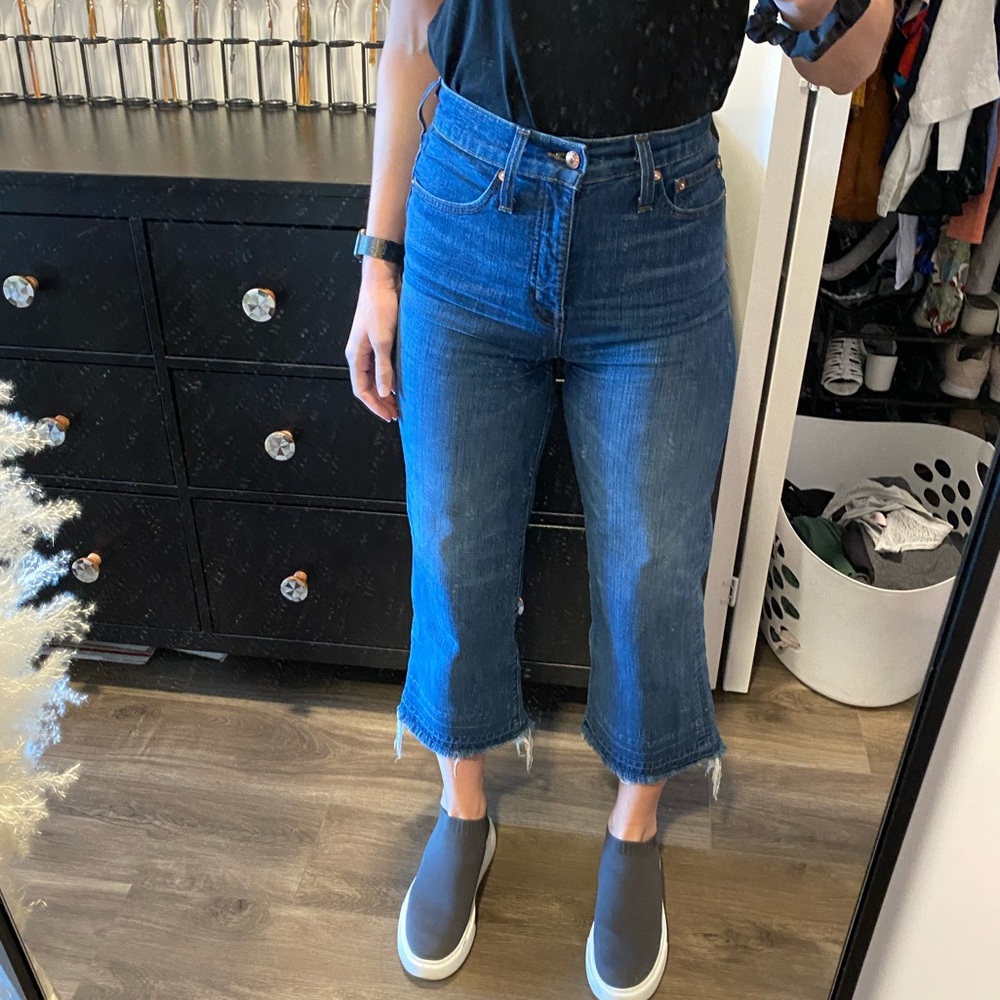 Point Sur Denim (JCrew) | wide leg high waisted jeans / 25